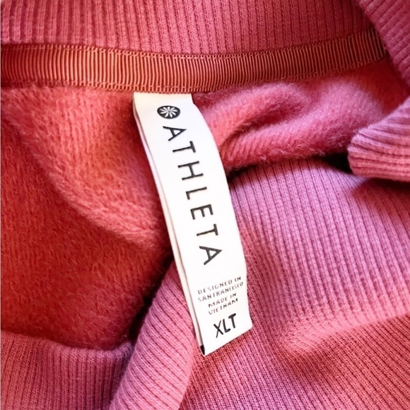 ATHLETA Side Zipper Cozy Karma Funnel Neck Pullover Sweatshirt Top Size XL Tall - Picture 15 of 16